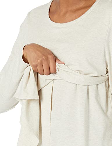 Amazon Essentials Women's Nursing T-Shirt for Breastfeeding, Maternity Clothes - color: Oatmeal Heather, size: XX-Large