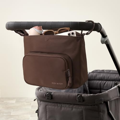 Itzy Ritzy Belong Cargo Caddy Stroller Organizer & Crossbody Bag (Mocha) - color: Mocha