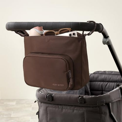 Itzy Ritzy Belong Cargo Caddy Stroller Organizer & Crossbody Bag (Mocha) - color: Mocha