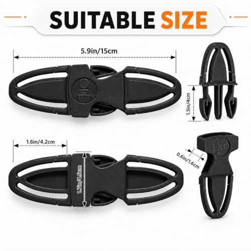 Chest Clip Guard for Car Seat, Black, 6.89 x 3.98 in, 1 Pack - color: Black