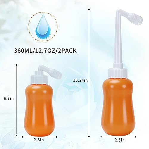 Peri Bottle for Postpartum Care, for Postpartum Essentials, Feminine Care Orange - size: Orange
