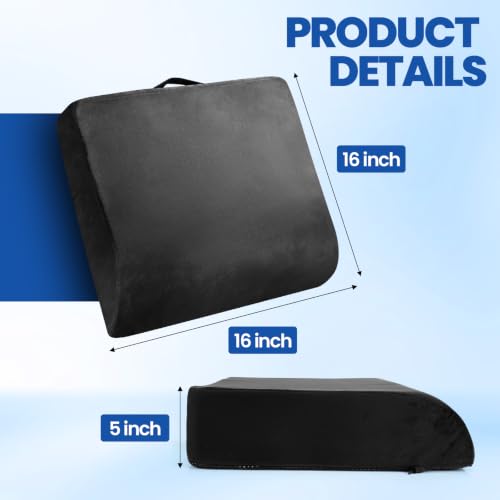Chair Cushion, 5" Thick Adult Booster Seat with Dual-Layer Foam