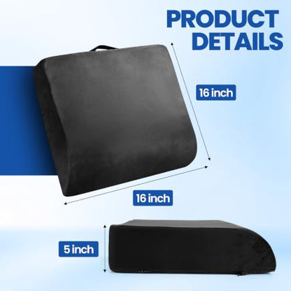 Chair Cushion, 5" Thick Adult Booster Seat with Dual-Layer Foam