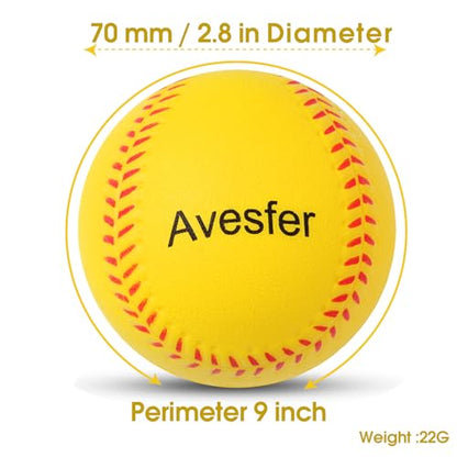 Foam Baseballs Soft Baseball Safe Training Balls 9 inch Soft Toss Tballs