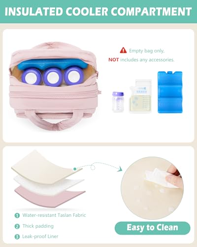 Wearable Breast Pump Bag Compatible with Momcozy/Medela/Elvie/Eufy