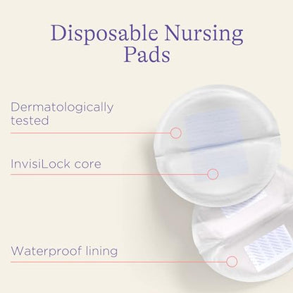 Lansinoh Stay Dry Disposable Nursing Pads for Breastfeeding, 108 Pads
