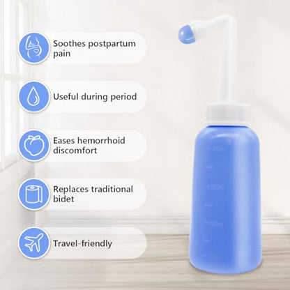 Peri Bottle for Postpartum Care, 12oz Perineal Cleansing Bottle, Purple - color: Purple