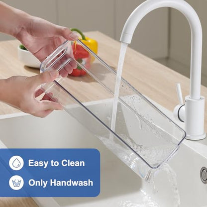 Fridge Organizers and Storage Pull Out Drawer, 2 Small + 1 Large - size: 2 Small + 1 Large