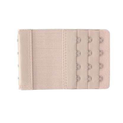 SAMGU Bra Extenders 4 Hooks Women's Soft Stretchy Bra Extension Strap, 3 Pieces - color: Beige, 4 Hook Bra Extender 1/2 Inch