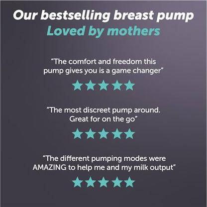 Elvie - Double, Wearable Breast Pump w/App - The Smallest & Quietest - Portable - Hands Free & Discreet - Automated with Four Personalized Settings