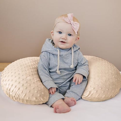 Konssy 2 Pack Nursing Pillow Covers, Soft Covers for Breastfeeding Pillows - color: Khaki, Flourish