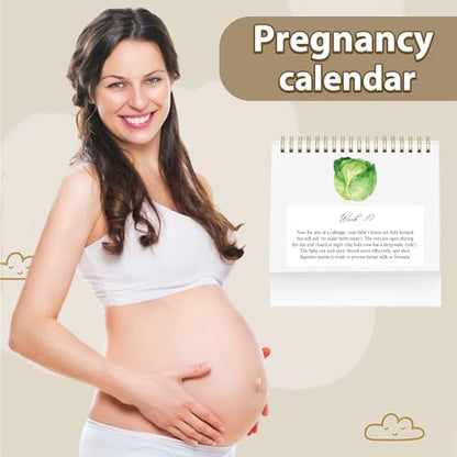 Gueevin Pregnancy Calendar for First Time Moms Weekly Baby Growth Gift
