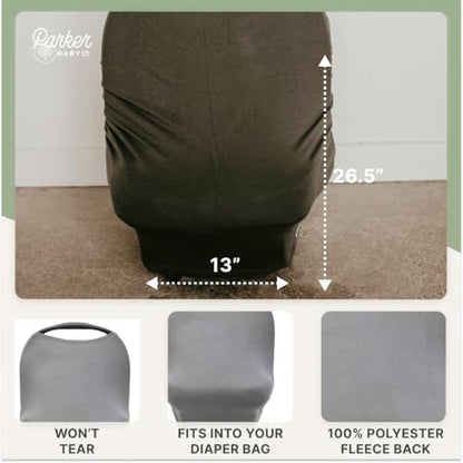 Parker Baby Co. Multi-Use Cover - Carseat Cover, Nursing Cover - Gray - color: Gray