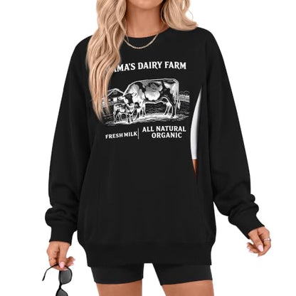 Huukeay Women's Nursing Sweatshirts for Breastfeeding - color: Black, size: Small