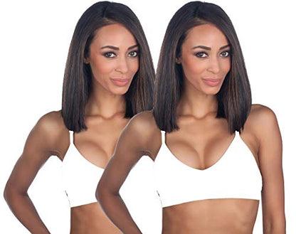 Anemone Basic V-Neck Seamless Bralette - color: 2 Pack: White