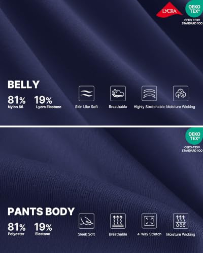 G4Free EverGoing Maternity Pants Over the Belly Pregnancy Work Trousers - color: Royal Blue, size: Large