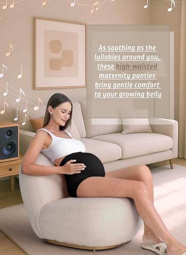 Rnxrbb M-5XL Maternity Underwear Seamless Plus Size Over Bump Panties Cloth - color: Black+beige+pink, size: X-Large