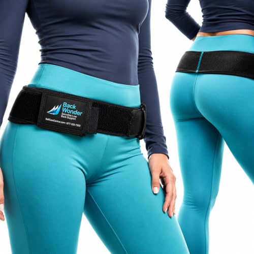 SI Belt - Enhanced Comfort Sacroiliac Joint Support Belt for Men & Women | Ideal for Sciatica & Lower Back Pain Relief | For Daily Use & Physical Activities (Medium) - size: Medium (Pack of 1)