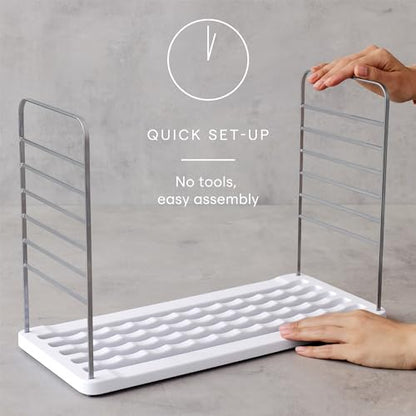 YouCopia UpSpace 12 Water Bottle Organizer, Adjustable Tumbler Cabinet Rack - size: 12 Bottle Premium