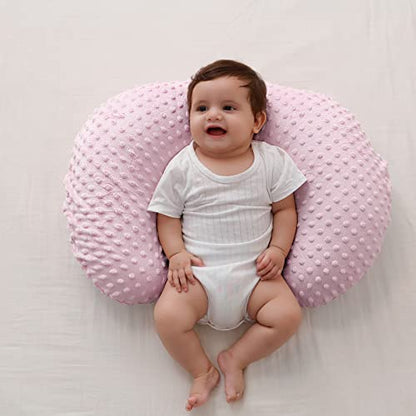 Nursing Pillow and Body Positioner with Premium Slipcover - color: Blushing Bride