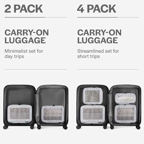 Aerotrunk Compression Packing Cubes for Travel, 2-Pack, Light Grey - color: Light Grey, size: 2-Pack