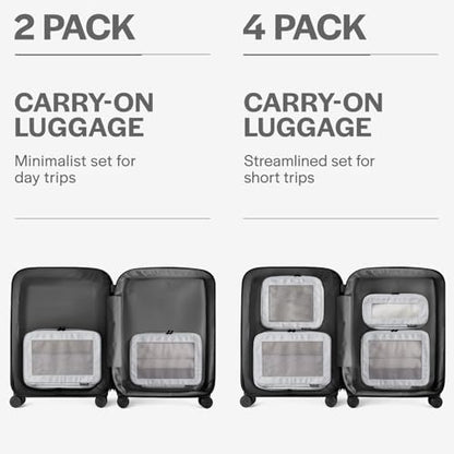 Aerotrunk Compression Packing Cubes for Travel, 2-Pack, Light Grey - color: Light Grey, size: 2-Pack