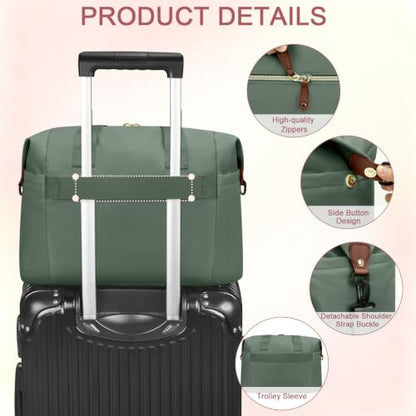 Pritent Diaper Bag Tote Waterproof Maternity Baby Bags with Pacifier Case - color: Green, size: Medium