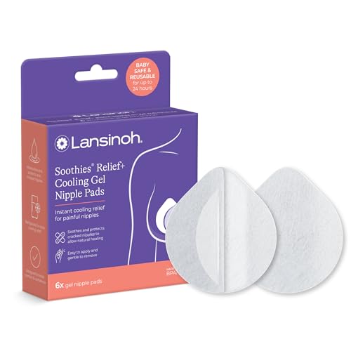 Lansinoh Soothies Cooling Gel Nipple Pads, 6 Count - size: 6 Count (Pack of 1)