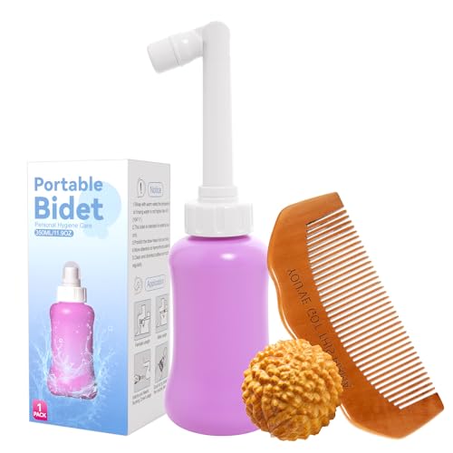 Birth Comb & Acupressure Ball with Peri Bottle Set, Labor Pain Relief Tools & Postpartum Essentials for Hospital Bag