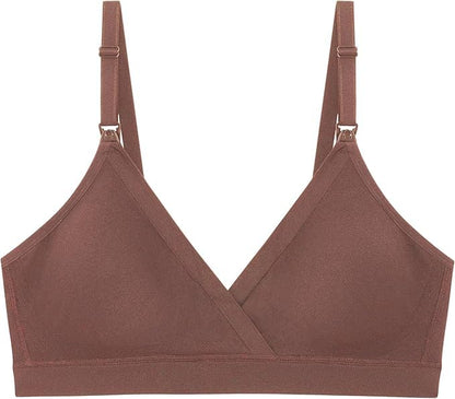 Motherhood Maternity Womens Seamless Wrap Triangle Nursing Bra - color: Mocha, size: Medium