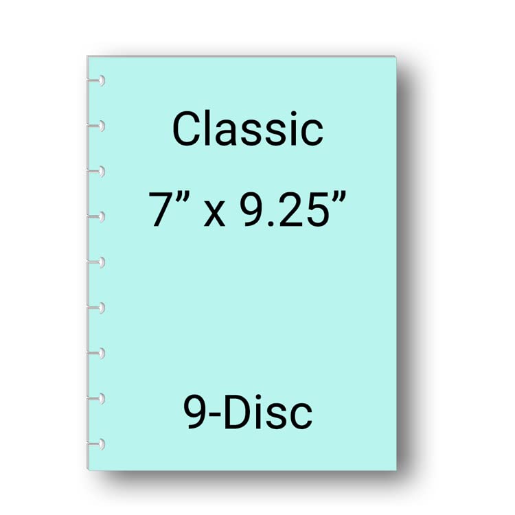 Hourly/Daily Planner Inserts for 9-Disc Planners, Classic Planner Hourly Planner, Pre-punched Planner Inserts, Pre-punched Daily Planner (PLANNER and TABS NOT INCLUDED)