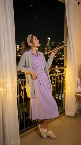 ZESICA Womens Summer Button Midi Dress Casual Work Dresses - color: Purple, size: Small