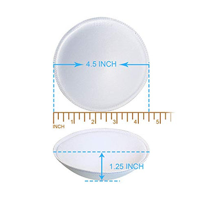 3 pairs Round Soft Bra Inserts Pads Removable Sport Bra Cups inserts Mastectomy Bra Inserts For Bikini Top Swimsuit - color: A/B White