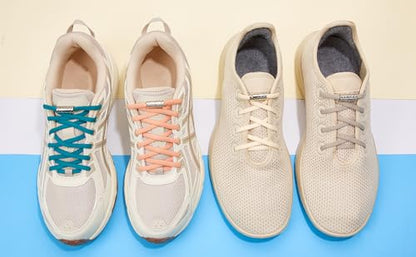 anan520 Tieless Elastic Shoe Laces, Elastic Shoelaces for Kids & Adults - color: 1grey