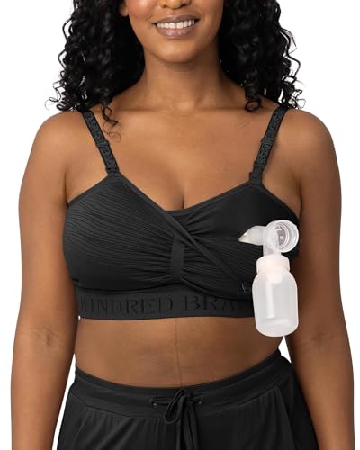Kindred Bravely Sublime Hands Free Pumping & Nursing Bra, Wireless - color: Black, size: Medium