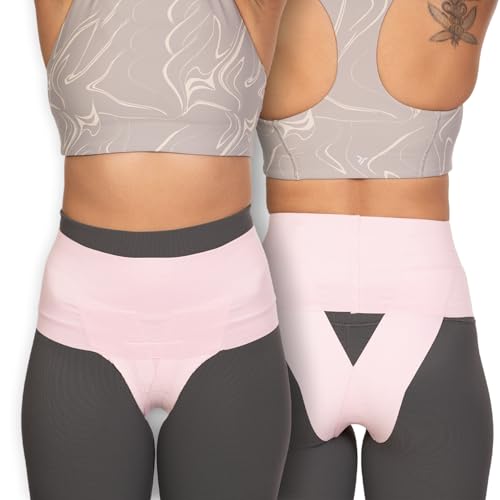 Pelvic Support Belt for Women - Pregnancy & Postpartum Uterus Girdle, SPD, Prolapse, Vulvar Varicosities Support Band - Low Waist, Pink, Medium fits waist 28" up to 34" - color: Pink, size: Medium (28" - 34")