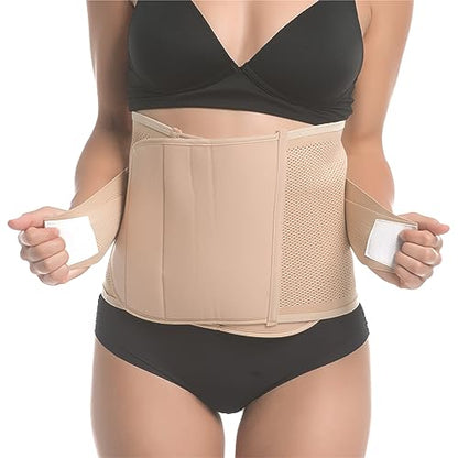UpSpring Faja postpartum belly band, after baby shapewear wrap - color: Nude, size: Small-Medium