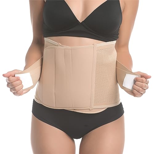 UpSpring Faja postpartum belly band, after baby shapewear wrap - color: Nude, size: Small-Medium