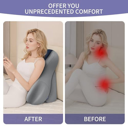 Reading Pillow for Adults, Bed Backrest Cushion, Back Support Pillow for Sitting Up, Removable Washable Cover, Wedge Pillow for Bed, Sofa, Couch, Floor Use