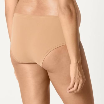 Amazon Essentials Women's Maternity Knickers, Under Bump & Over Bump Styles, Cotton & Microfibre, Pack of 6 - color: Black / Washed Bronze / Soft Petal, size: Small