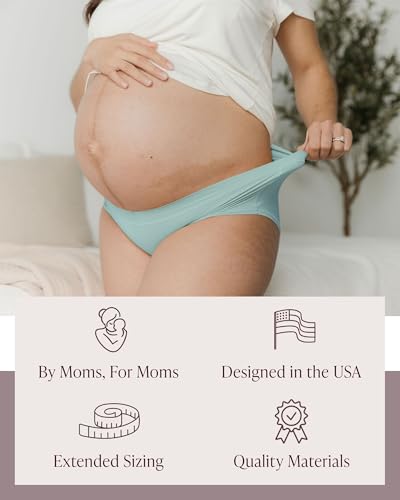 Kindred Bravely Hipster Maternity Underwear Pregnancy to Postpartum, 5 Pack - size: X-Small-Small