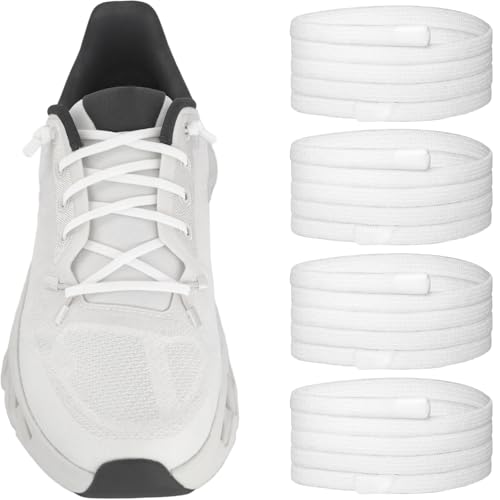 2Pairs Elastic Shoe Laces for ON Cloudtilt Sneakers - color: White03, size: 30in (75cm)