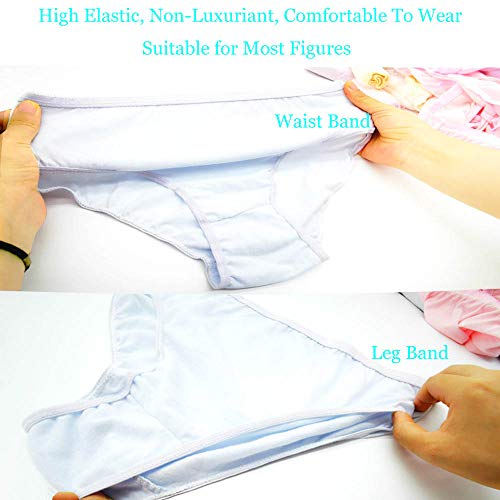 STARLY Women's Disposable Pure Cotton Underwear Travel Panties - color: Multicolor (Macarons), size: Medium