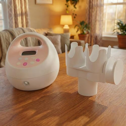 Breast Pump Caddy and Bottle Holder Attachment for Spectra S1 S2, White - color: White