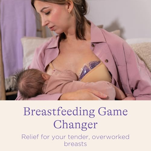 Lansinoh Breast Therapy Packs, Hot and Cold, 4 Pack | Includes 2 Soft Covers | Postpartum Essentials | Relieves Nipple Pain | Breastfeeding Aid - size: 4 Count