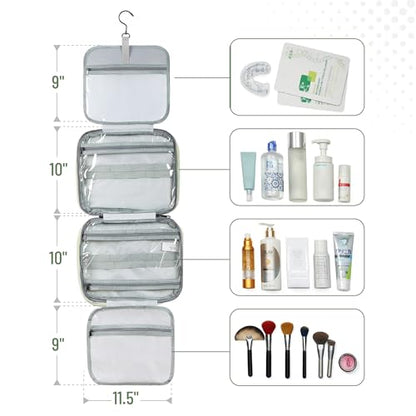 Travel Toiletry Bag Organizers, Sage Green
