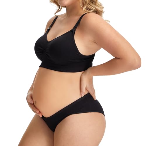 HBselect Maternity Underwear Cotton Healthy Comfort Maternity Panties - color: 6pack-multicoloured-b, size: X-Large