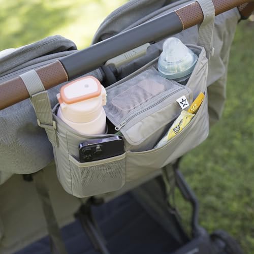 Tiny Twinkle Universal Stroller Organizer with Adjustable Strap - Waterproof Stroller Caddy Fits Baby Jogger, Nuna, Graco, Doona and Bugaboo Strollers (Luna - color: Luna, size: CLassic
