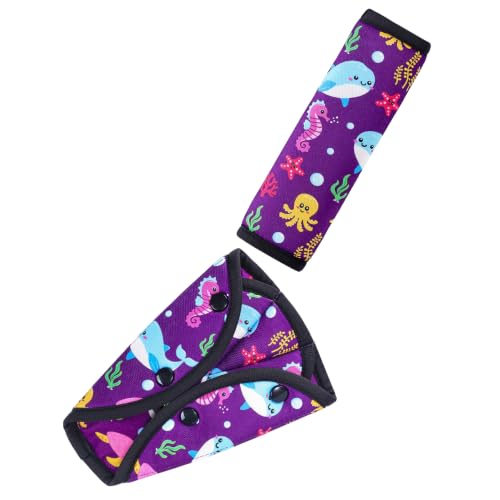 COOLBEBE Kids Seat Straps Cover Pad, Purple - color: Purple Ocean