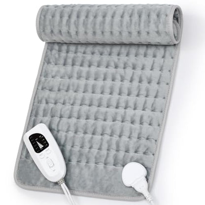 Heating Pad,Electric Heating Pads,Heating Pad for Back,Silvergray,24x12In - color: Silvergray, size: 24x12 Inch